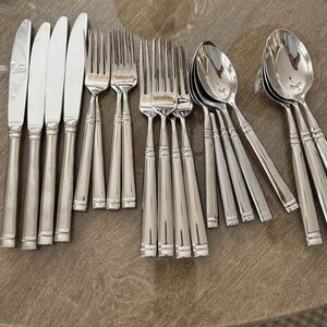 Pottery Barn towel silver plate sets